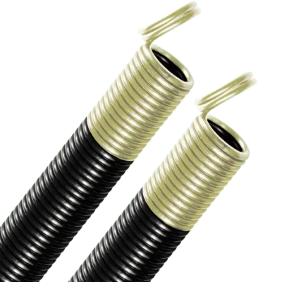 ? Double Looped end extension spring- TAN
? Rated for a minimum of 10,000 cycles
? Black coated and color coded (industry standard)