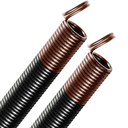 ? Double Looped end extension spring- BROWN
? Rated for a minimum of 10,000 cycles
? Black coated and color coded (industry standard)