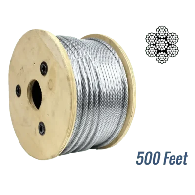 1/8? Galvanized Cable 7x19 - 500? Roll